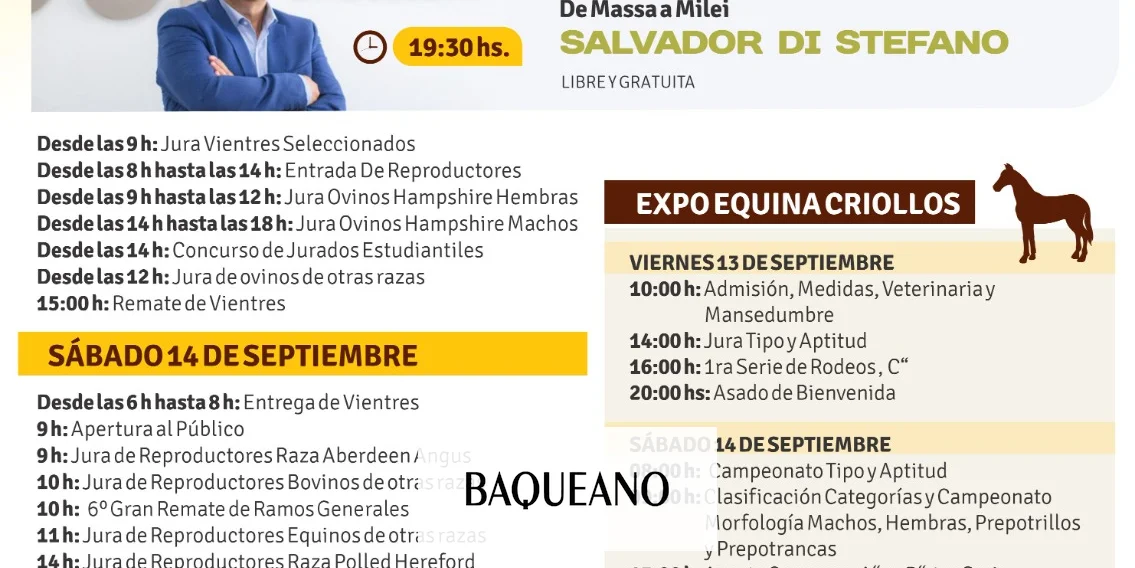Este viernes comienza la 131 Exposición Rural Gualeguaychú