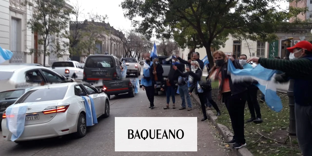 Banderazo en Gualeguaychú contra la expropiación de Vicentín