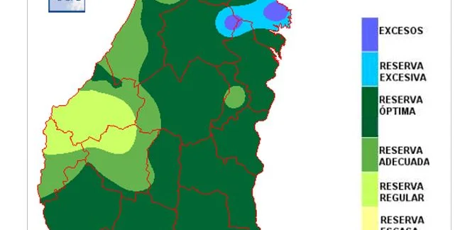 estado de las reservas hidricas en Entre Rios