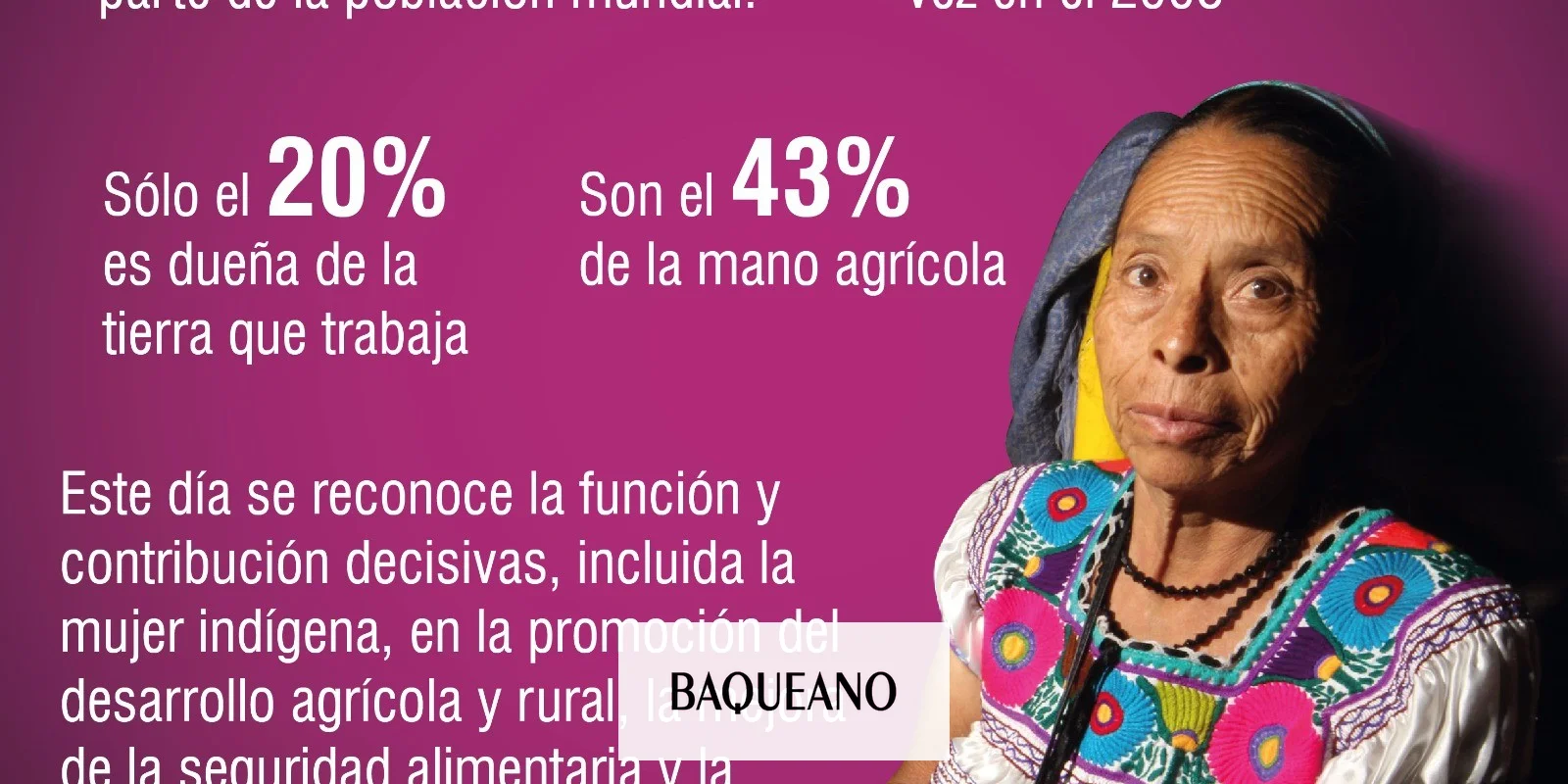 15 de octubre: día de la mujer rural