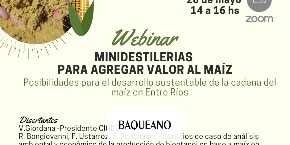 Agregar valor al maíz con minidestilerías